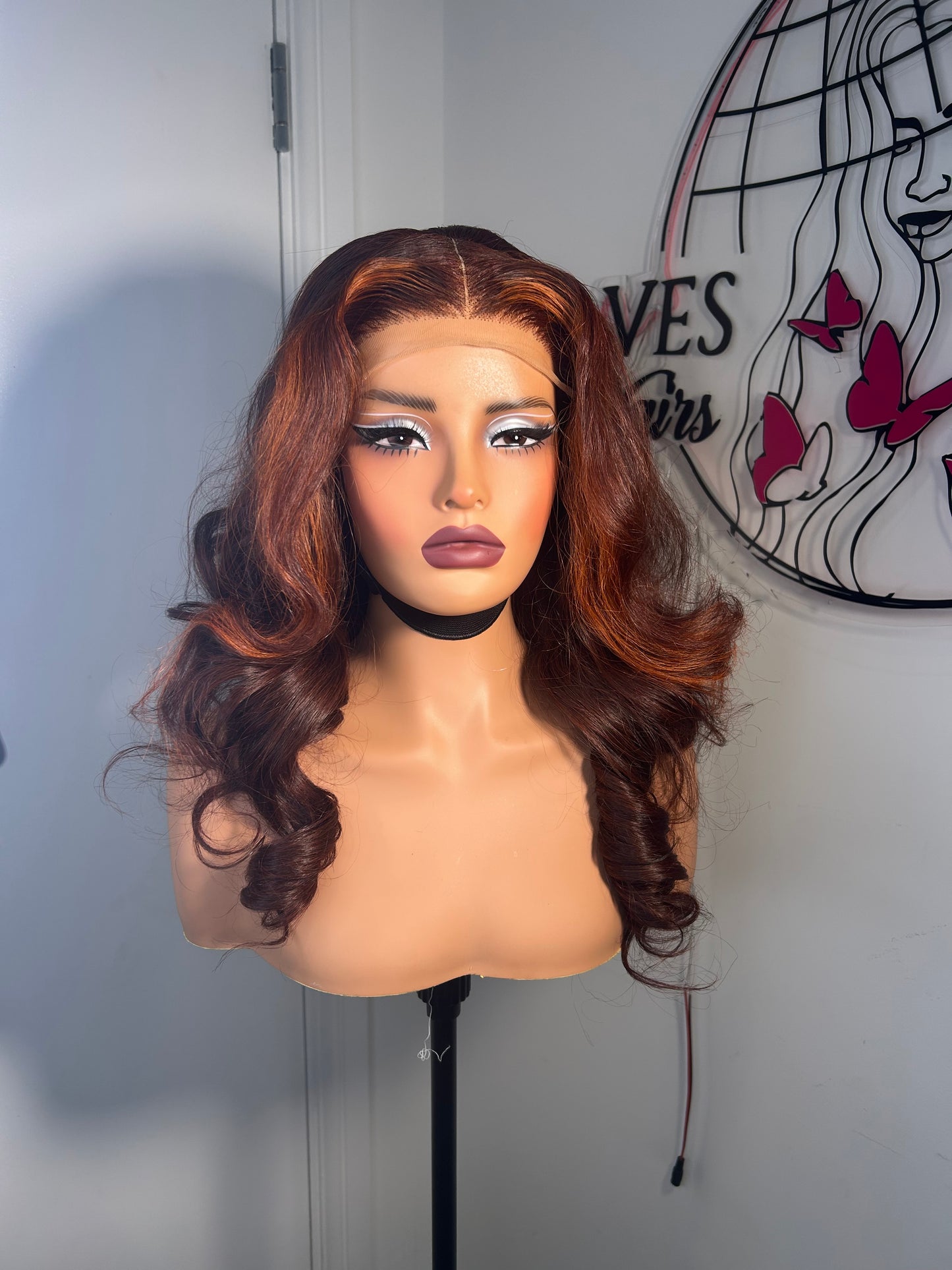 20” layered chestnut bouncy