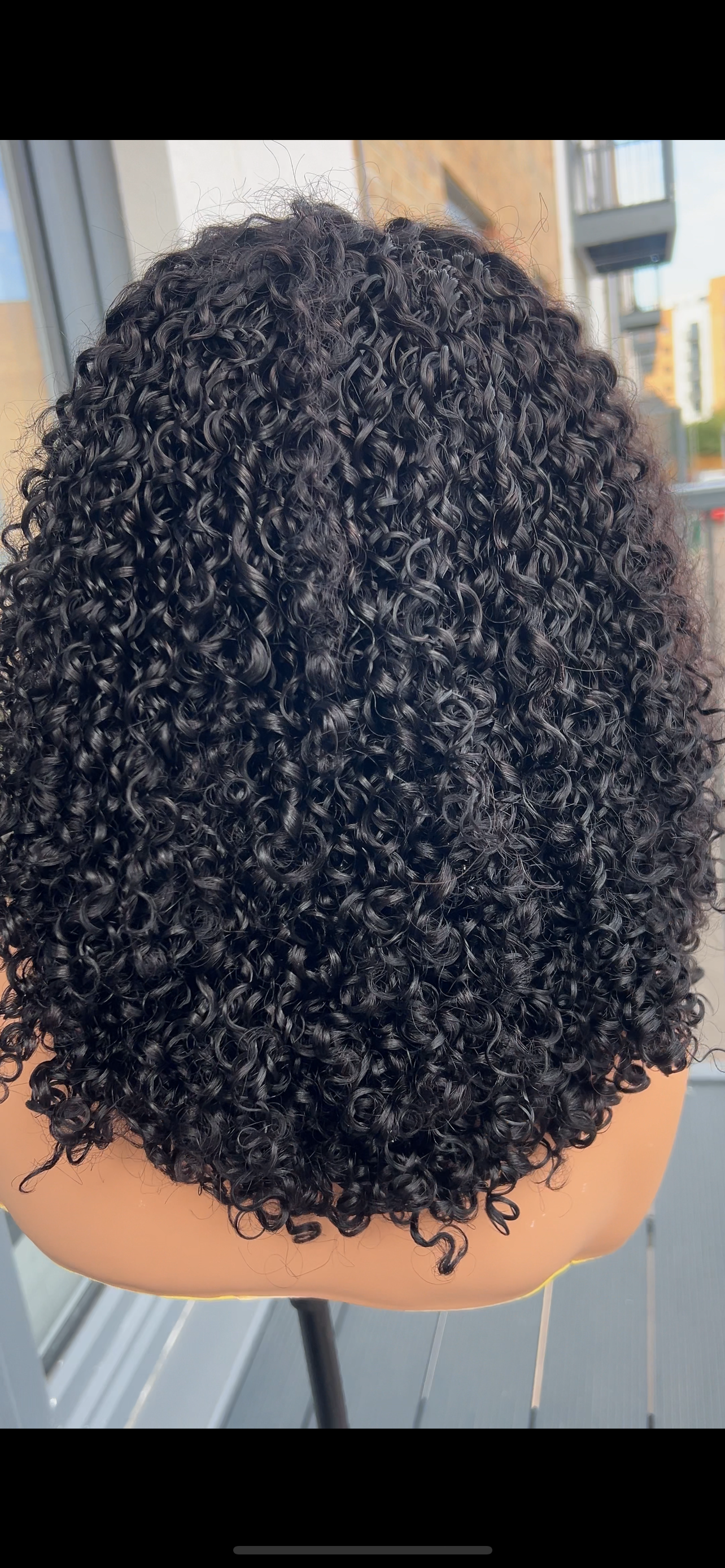 14” Pissy curl with 5x5 Glueless